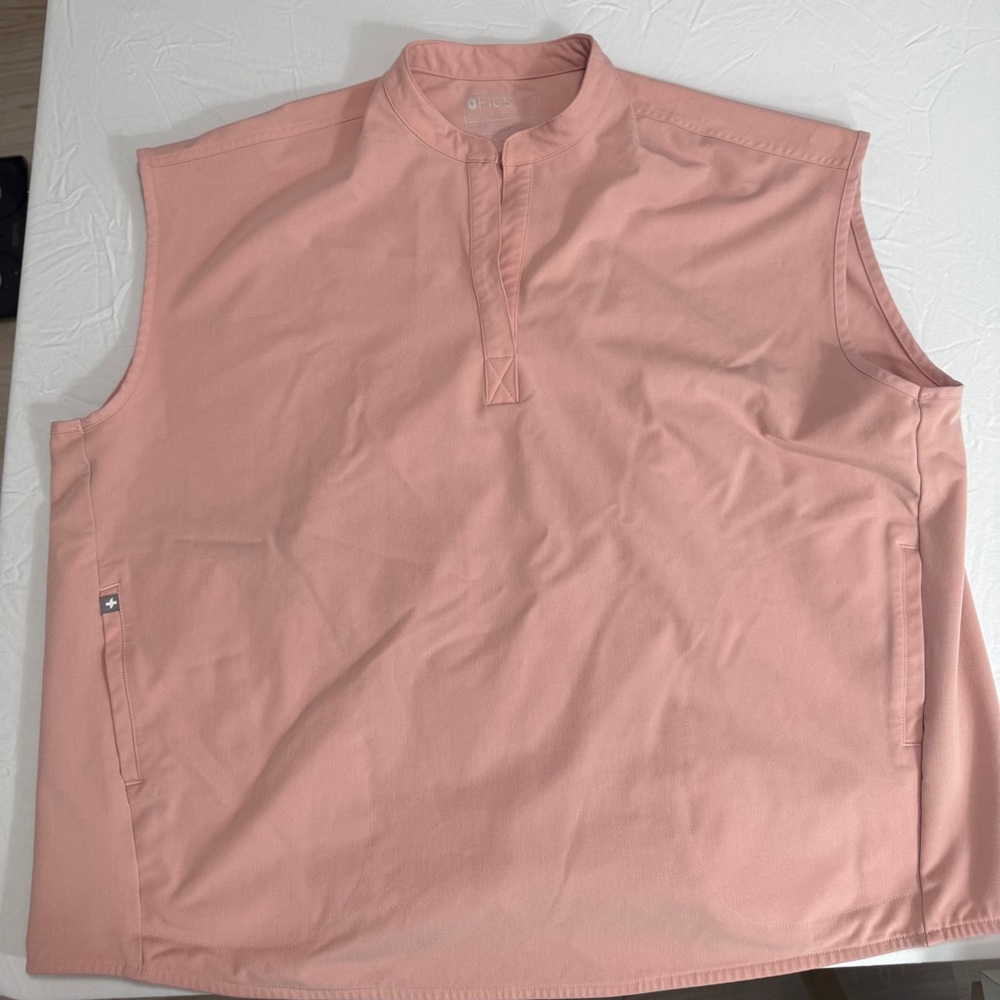 Figs Pink Sand Rafaela Oversized Scrub Top